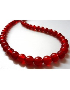 Cornaline collier 6mm