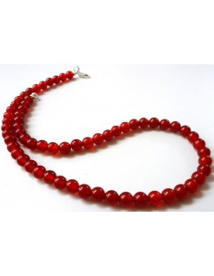 Cornaline collier 6mm 2