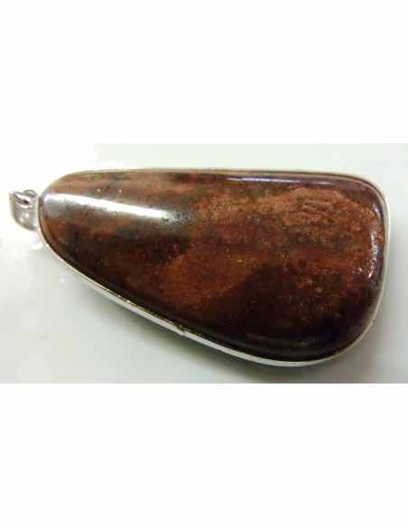 Opale noble, tantalite pendentif argent Opale noble, tantalite pendentif argent
