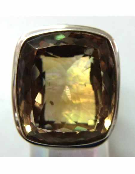 Grande bague citrine gemme