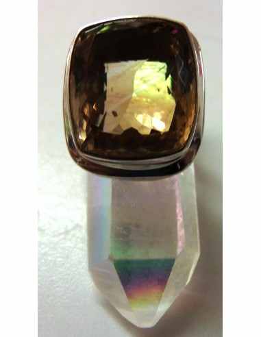 Grande bague citrine gemme