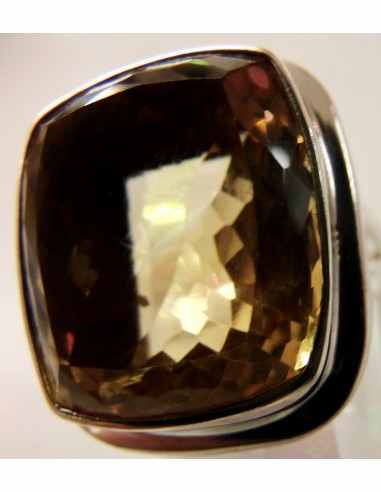Grande bague citrine gemme