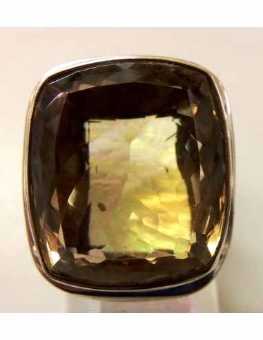 Grande bague citrine gemme