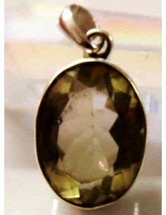 Topaze doré pendentif argent 2