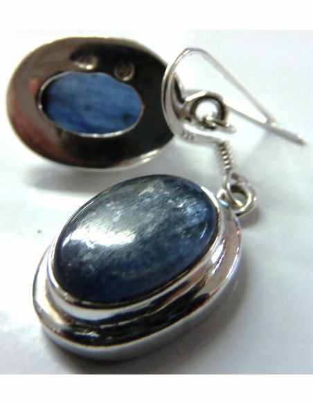Cyanite boucles argent