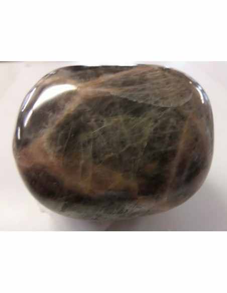 Pierre de lune noire grand galet Pierre de lune noire grand galet