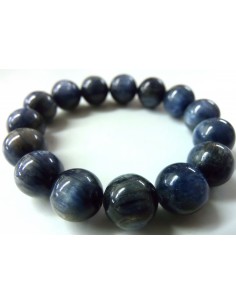 Cyanite bleue bracelet 12mm