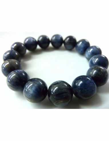 Cyanite bleue bracelet 12mm
