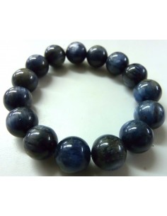 Cyanite bleue bracelet 12mm 2