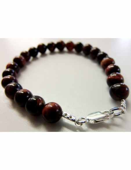 Oeil taureau 8mm bracelet