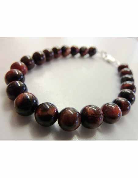 Oeil taureau 8mm bracelet