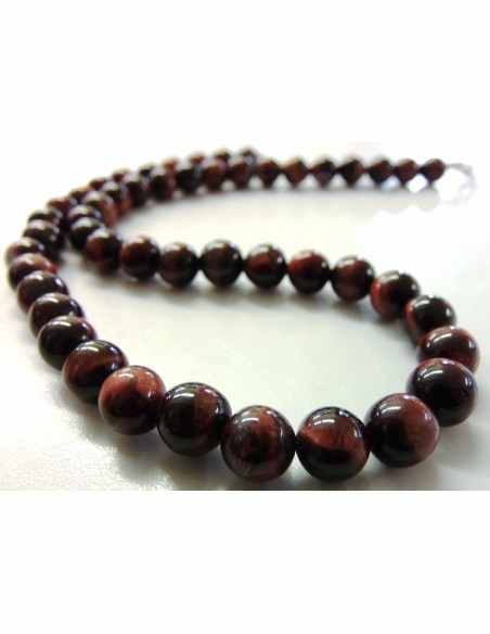 Oeil de taureau 8mm collier Oeil de taureau 8mm collier