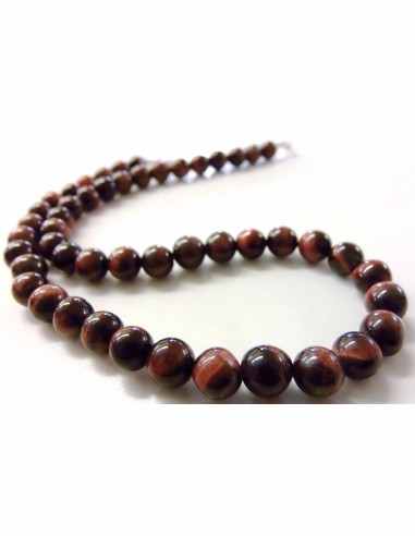 Oeil de taureau 8mm collier