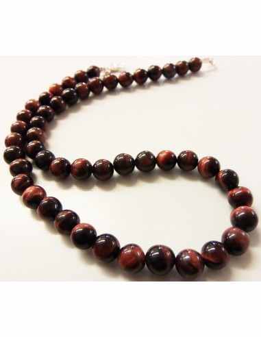 Oeil de taureau 8mm collier