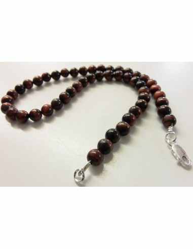 Oeil de taureau 8mm collier