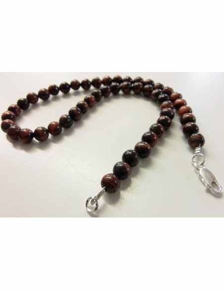 Oeil de taureau 8mm collier Oeil de taureau 8mm collier