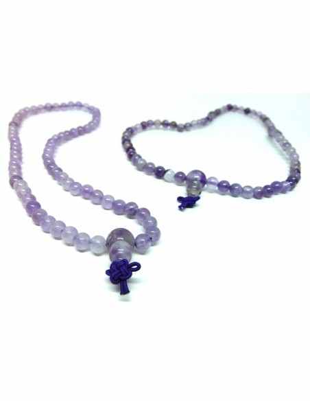 Mala Bouddhiste en améthyste