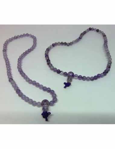 Mala Bouddhiste en améthyste