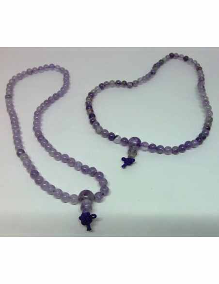 Mala Bouddhiste en améthyste