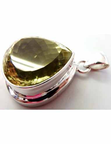 Topaze imperiale gemme pendentif