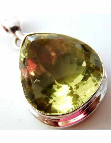 Topaze imperiale gemme pendentif