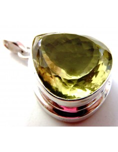 Topaze imperiale gemme pendentif