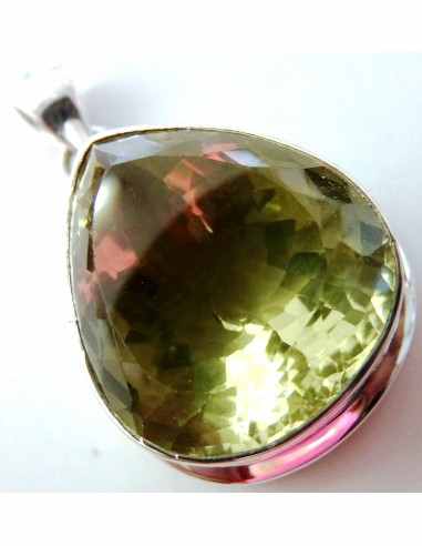 Topaze imperiale gemme pendentif