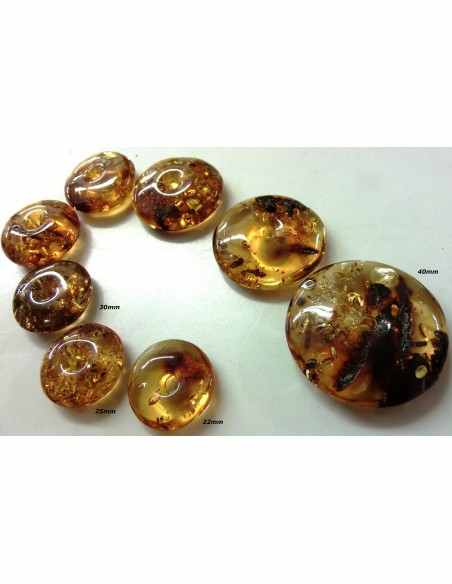 Donuts en ambre 22mm