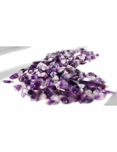 Petite pierre amethyste en chevron