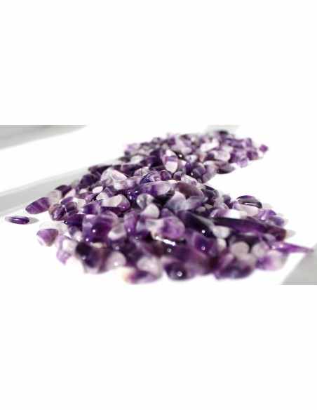 Petite pierre amethyste en chevron