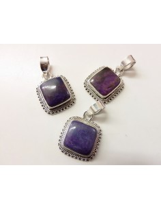 Pendentif Sugilite argent 2