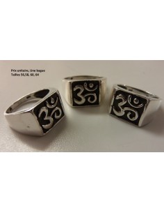 Bague OM argent