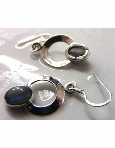 Labradorite boucles oreilles
