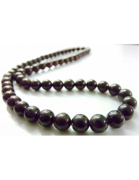 Collier grenat 8mm