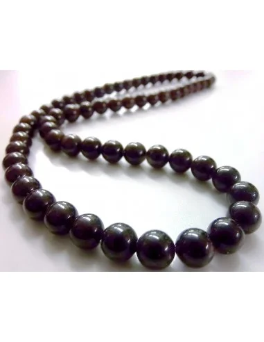 Collier grenat 8mm
