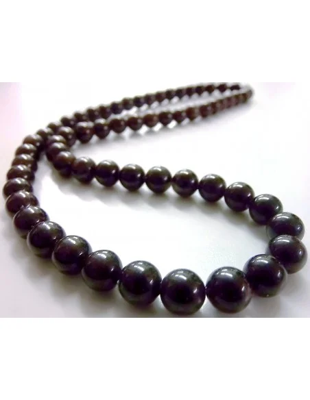 Collier grenat 8mm