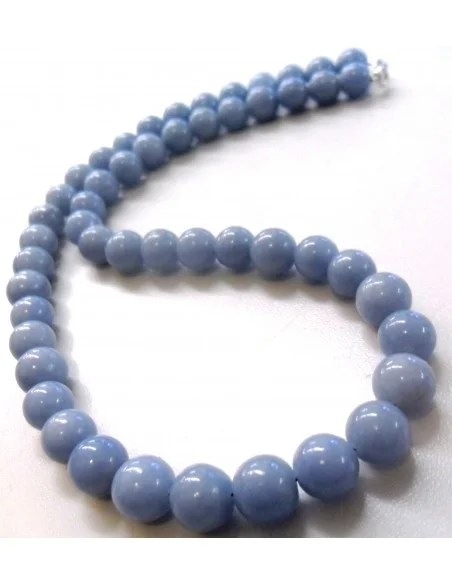 Angelite Collier 8mm. Angelite Collier 8mm.