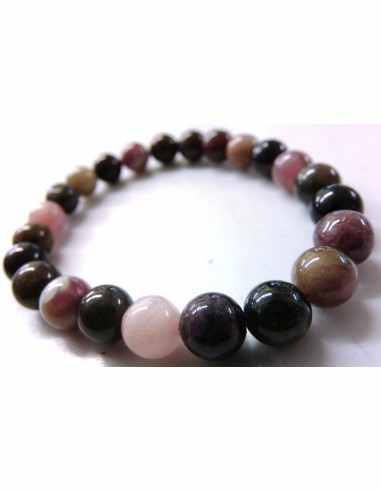 Bracelet tourmalines 5mm