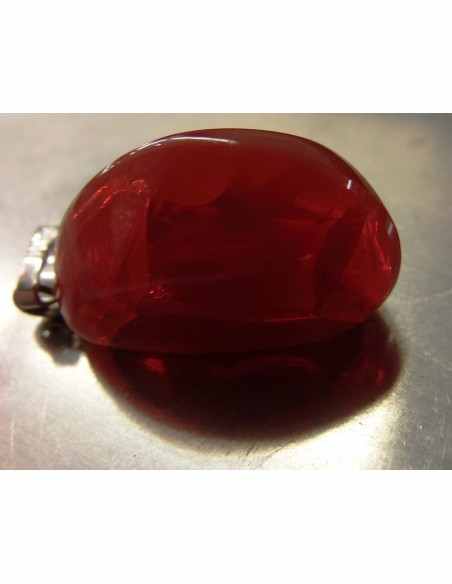 Opale de feu pendentif, Magnifique Opale de feu pendentif, Magnifique