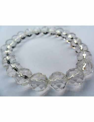 Bracelet en cristal de roche 0,8cm