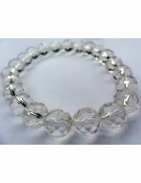 Bracelet en cristal de roche 0,8cm