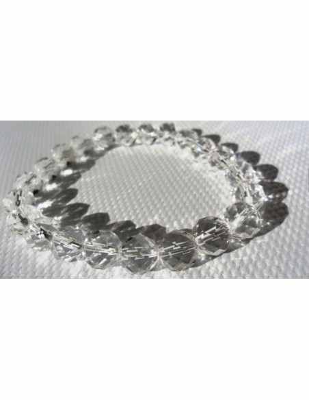 Bracelet en cristal de roche 0,8cm