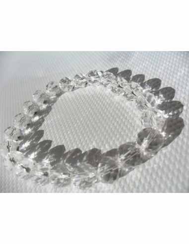 Bracelet en cristal de roche 0,8cm