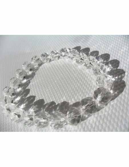 Bracelet en cristal de roche 0,8cm