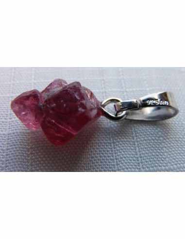 Spinelle rouge octaèdre pendentif