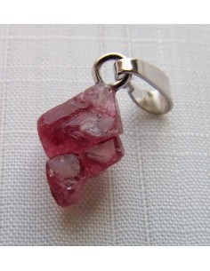 Spinelle rouge octaèdre pendentif 2