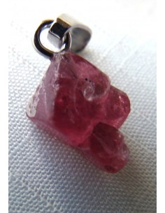 Spinelle rouge octaèdre pendentif