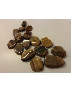 Oeil de tigre galet plat 3 a 5g 2