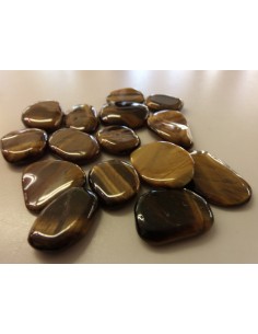 Oeil de tigre galet plat 6 a 10g 2