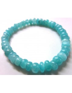 Amazonite bouton ,5mm bracelet